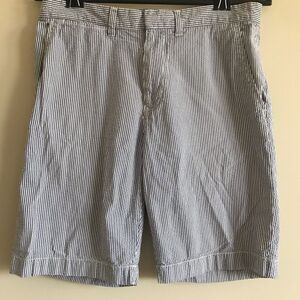 Tommy Hilfiger Mens seersucker blue & white shorts
